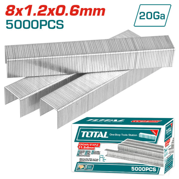 Đinh Bấm Chữ U TOTAL TAC920082 – 8mm (5000 cái/hộp)
