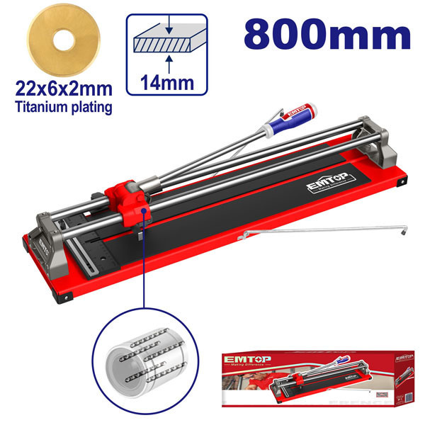 Bàn cắt gạch EMTOP 800mm – ETCR8005, cắt dày 1,4cm