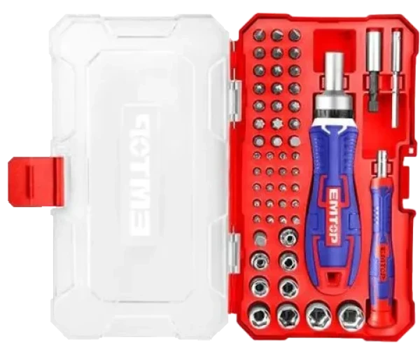 Bộ tua vít EMTOP 55 chi tiết Cr-V, đa năng sửa chữa – EBST05502