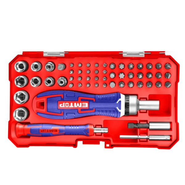 Bộ tua vít EMTOP 55 chi tiết Cr-V, đa năng sửa chữa – EBST05502