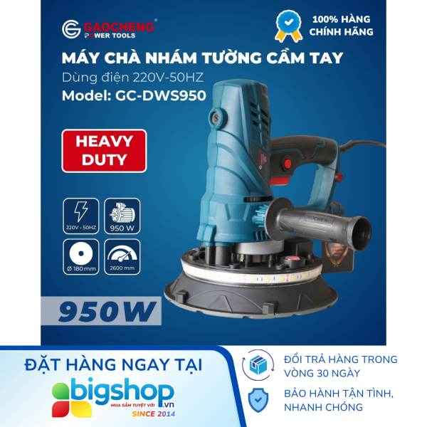 Máy chà nhám tường cầm tay GAOCHENG GC-DWS950 (Công suất 950W)
