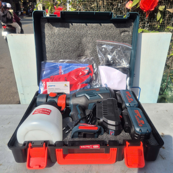 Máy phun sơn cầm tay dùng pin 21V GAOCHENG GN-CS1704