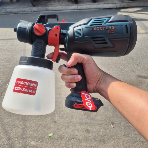 Máy phun sơn cầm tay dùng pin 21V GAOCHENG GN-CS1704