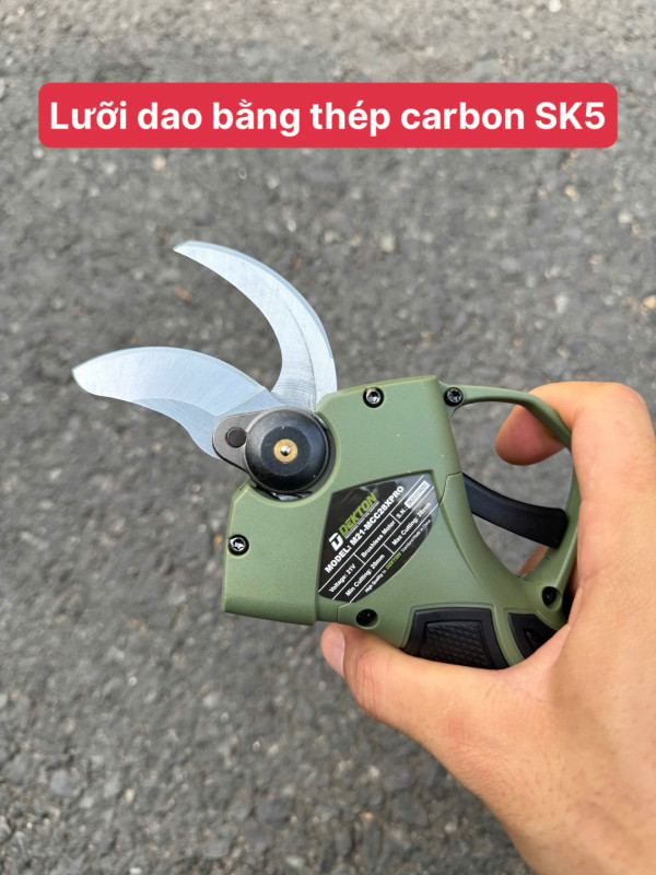 Kéo cắt cành pin 21V Dekton – Mở lưỡi 28mm, Brushless, cắt khỏe