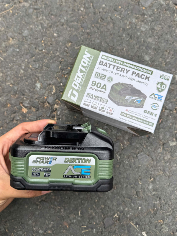 Pin DEKTON 21V /4ah, ACE SERIES phiên bản cao cấp Pro