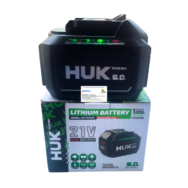 Pin Lithium 6.0Ah HUKAN G3-HUK6A (GEN 3, 21V)