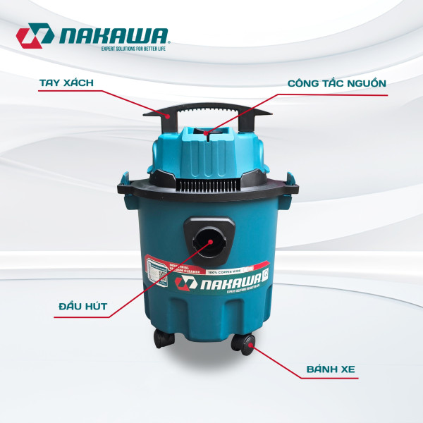 Máy hút bụi công nghiệp NAKAWA NK-HB15L