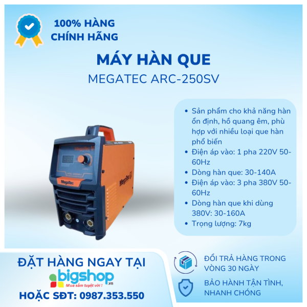 Máy hàn que Megatec ARC-250SV