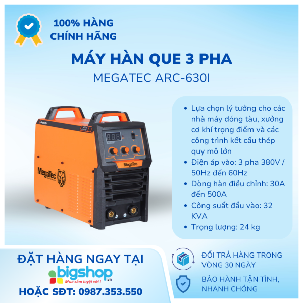 Máy hàn que Megatec ARC-630I