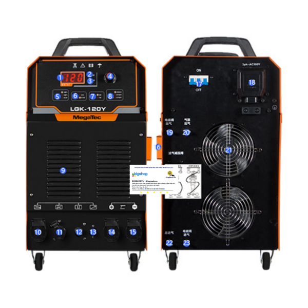 Máy cắt Plasma tích hợp máy nén khí trong 120A Megatec LGK-120Y