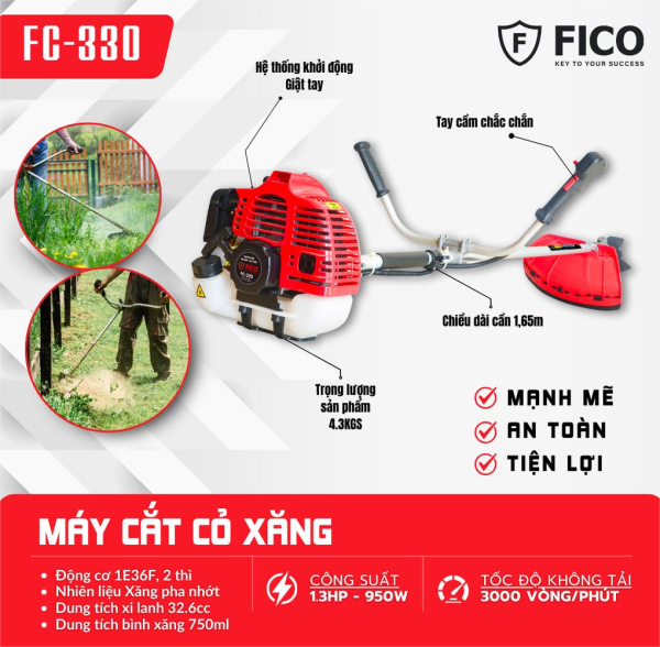 Máy cắt cỏ xăng FICO FC-330