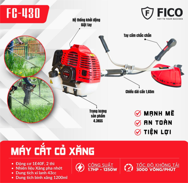 Máy cắt cỏ xăng FICO FC-430