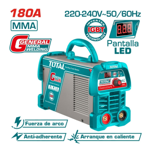 Máy hàn điện tử Inverter MMA 180A/89V Total TW218059