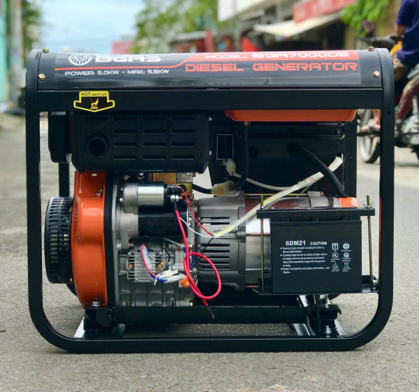 Máy phát điện diesel BGAS BGA7000DE 5.0KW – Mạnh mẽ, tiết kiệm, bền bỉ