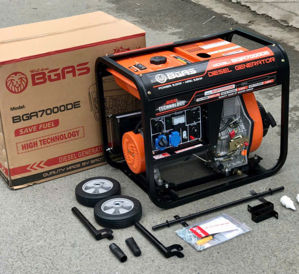 Máy phát điện diesel BGAS BGA7000DE 5.0KW – Mạnh mẽ, tiết kiệm, bền bỉ