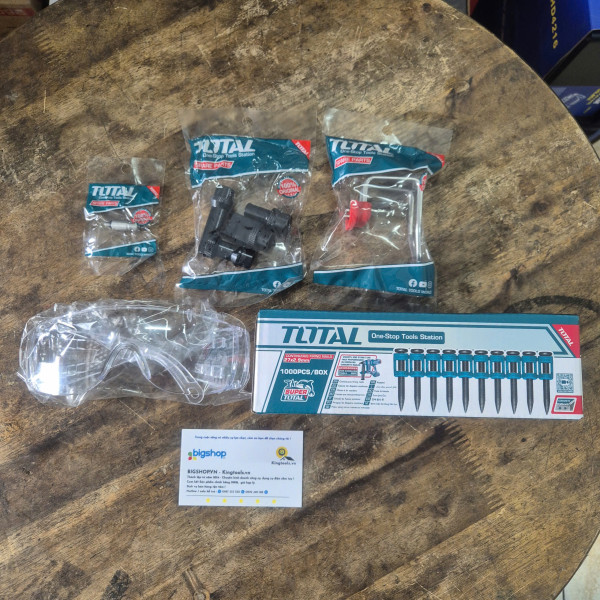 Máy Bắn Đinh Bê Tông Dùng Pin 20V TOTAL TCNLI9008 (2 Pin 4.0Ah và 1 Sạc)