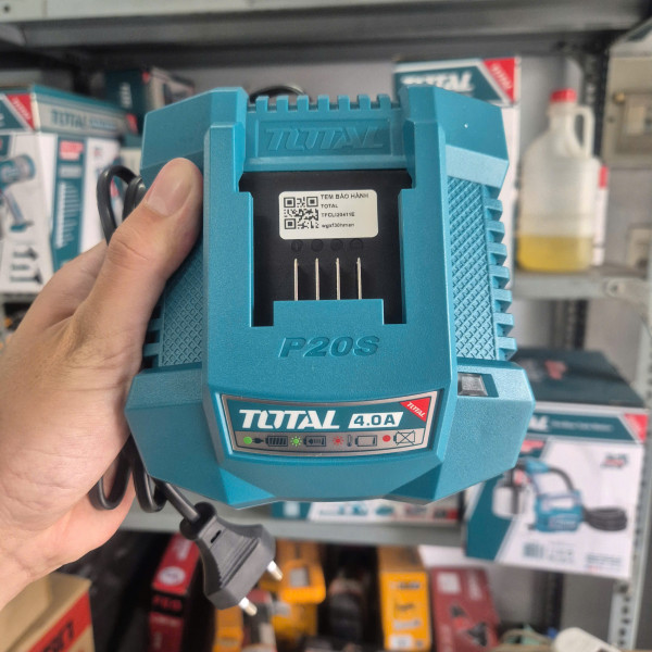 Máy Bắn Đinh Bê Tông Dùng Pin 20V TOTAL TCNLI9008 (2 Pin 4.0Ah và 1 Sạc)