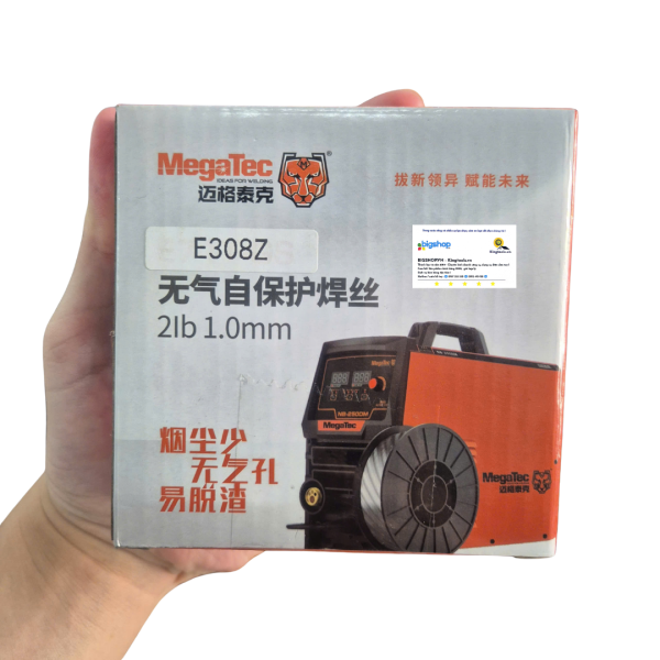Dây hàn thuốc Inox Megatec E308Z, không dùng khí 1kg size 0.8mm hoặc 1.0mm