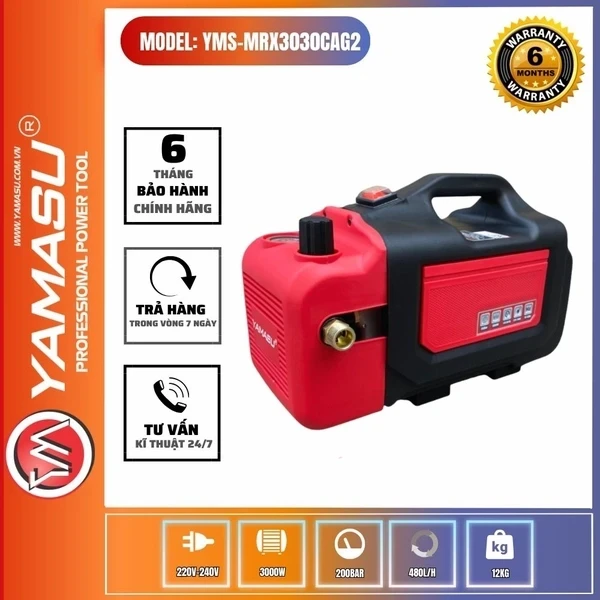 Máy xịt rửa xe công suất lớn 3000W YAMASU YMS-MRX3030CAG2