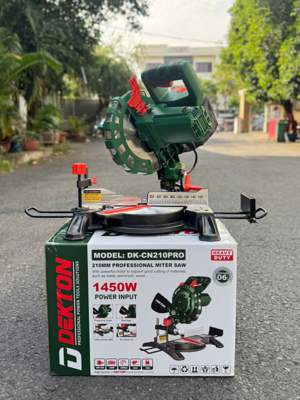 Máy Cắt Nhôm, Cắt Gỗ 210mm DETKTON DK-CN210PRO 1450W