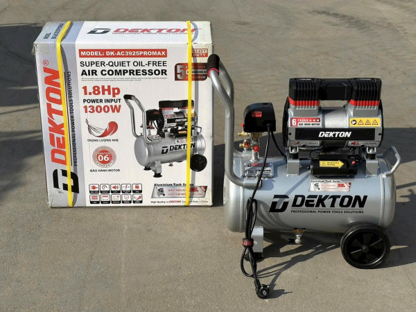 Máy nén khí không dầu Dekton bình nhôm DK-AC3925PROMAX, 22L, 1.8HP