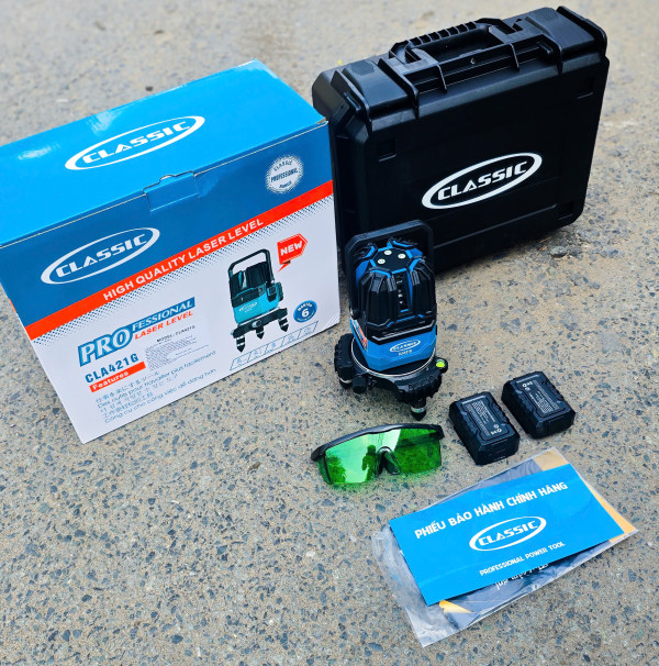 Máy cân mực Laser 5 tia xanh 4000mAh Classic CLA-421G