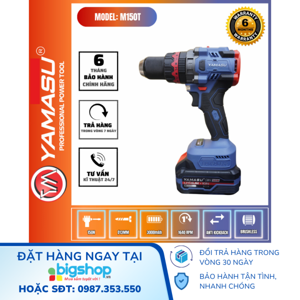 Thân Máy Khoan Pin 21V Yamasu YMS-THANM150T