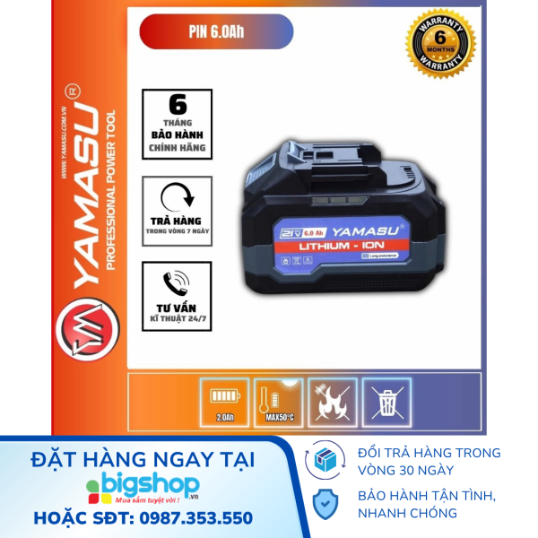 Pin Yamasu 21V M21-6.0AH