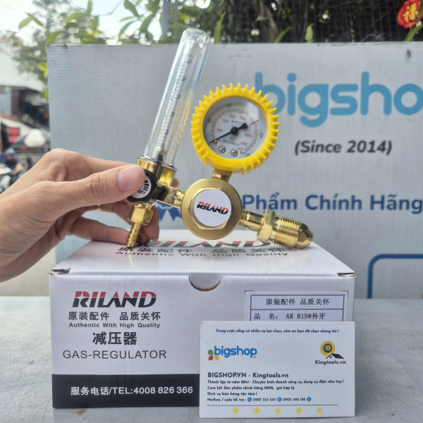 Đồng hồ đo khí Argon RILAND AR-819 dành cho máy hàn TIG