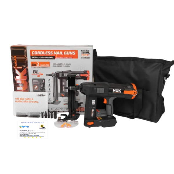 Thân súng bắn đinh bê tông pin 21V HUKAN G3-B38PROMAX