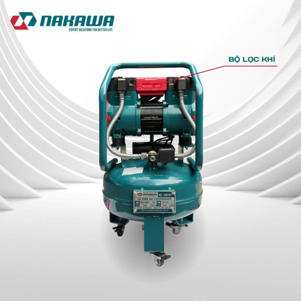 Máy nén khí không dầu, tốc nhanh, siêu êm NK-18H16T - 16 lít