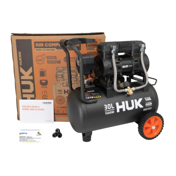 Máy nén khí không dầu 30L HUKAN G3-NKKD30L 1500W