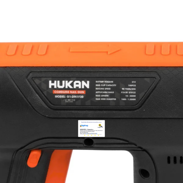 Thân súng bắn đinh pin 21V HUKAN G1-2IN1F30