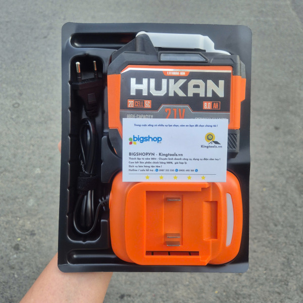 Bộ pin 8.0Ah-5C và sạc 1.5Ah (Gen 1) HUKAN G1-P0806