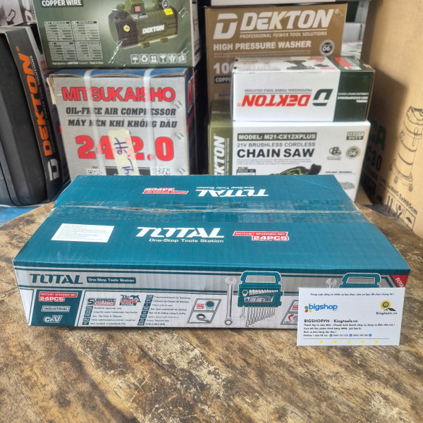 Bộ 24 cờ lê miệng vòng xoay chiều 8-19mm TOTAL THT103RK246