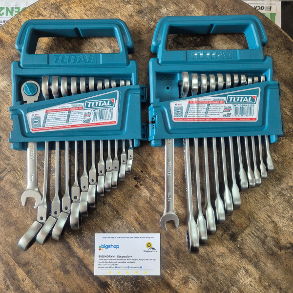 Bộ 24 cờ lê miệng vòng xoay chiều 8-19mm TOTAL THT103RK246