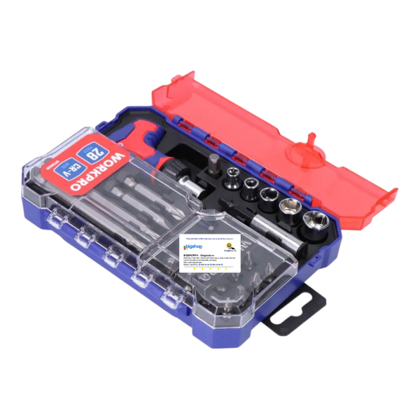 Bộ dụng cụ vặn vít 28 chi tiết Workpro WP200538