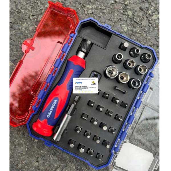 Bộ tua vít và đầu vặn 31 món Workpro WP200539