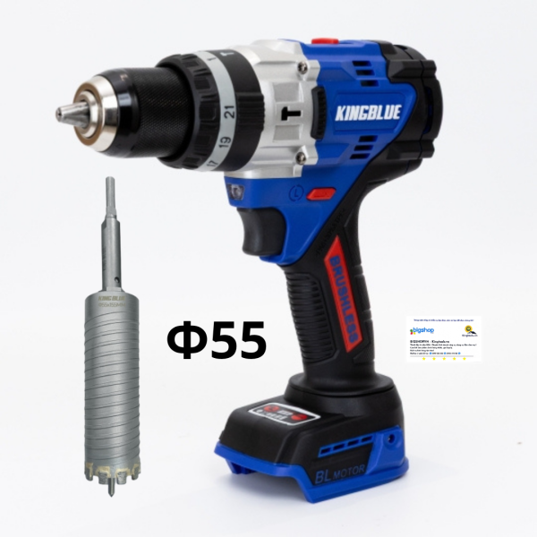 Máy Khoan 3 Chức Năng 18V KINGBLUE K18QES (Thân máy và mũi khoan)