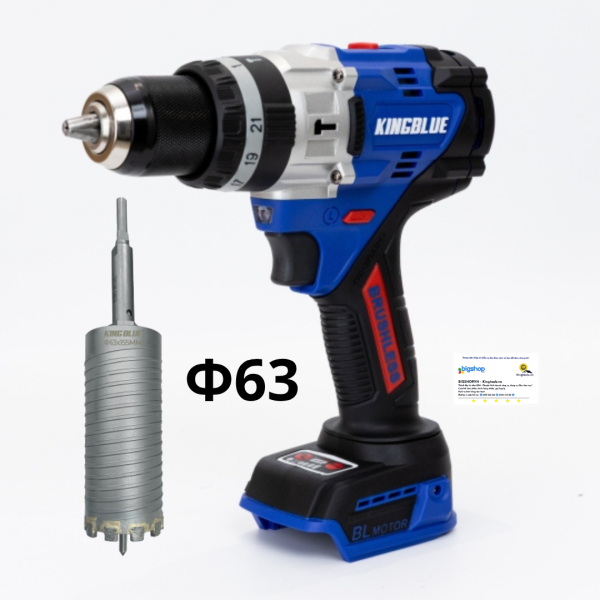Máy Khoan 3 Chức Năng 18V KINGBLUE K18QES (Thân máy và mũi khoan)