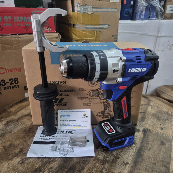 Máy Khoan 3 Chức Năng 18V KINGBLUE K18QES (Cả pin, sạc)