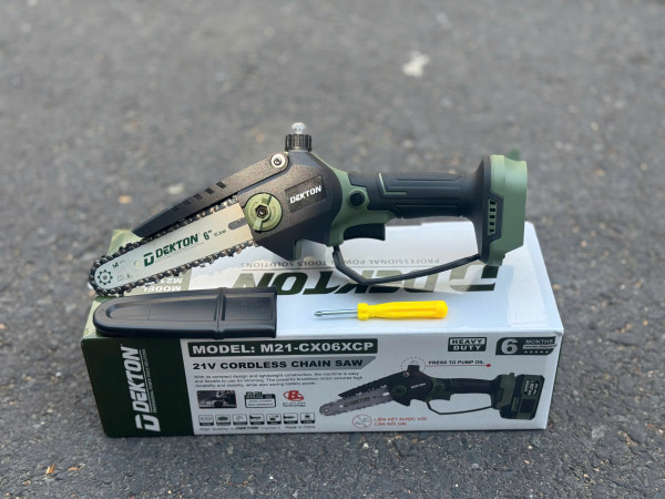 Thân máy cưa xích 6 inch dùng pin 21V DEKTON M21-CX06XCP