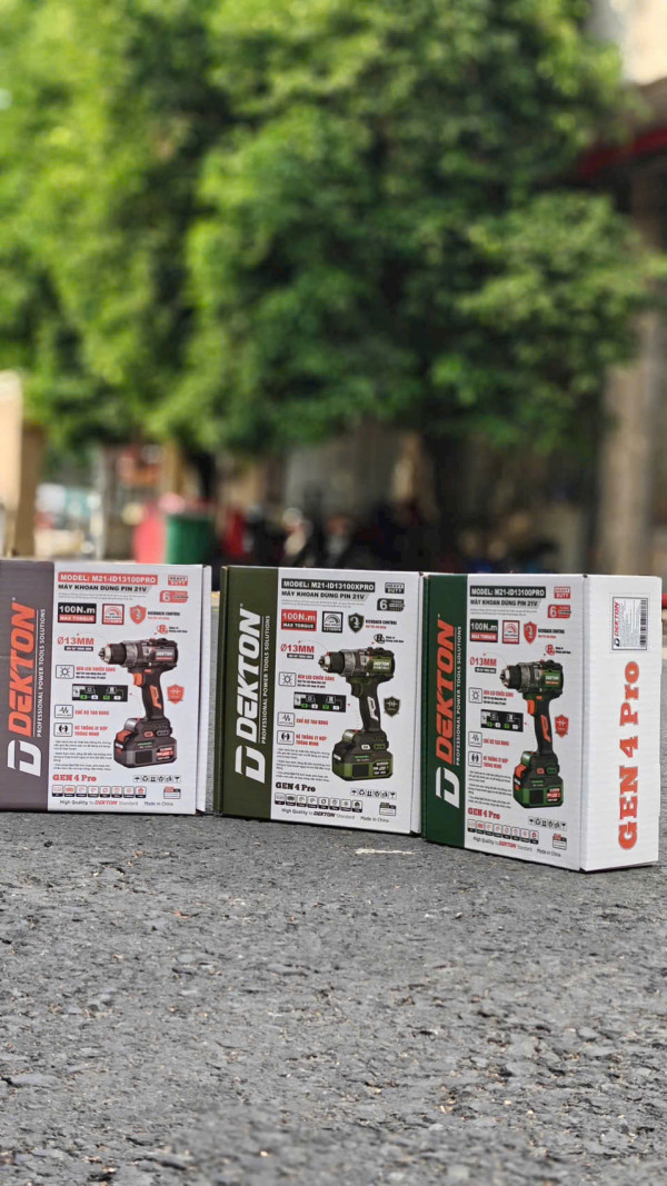 Máy khoan pin 3 chức năng DEKTON M21-ID13100PRO / M21-ID13100XPRO