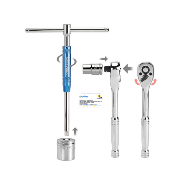 Bộ đầu cờ lê thay thế 24 món Workpro WP202553