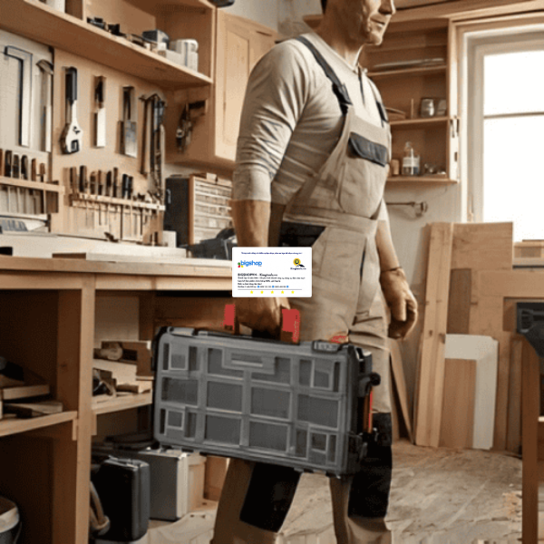 Hộp đựng dụng cụ bằng nhựa, có thể xếp chồng Workpro WP283029