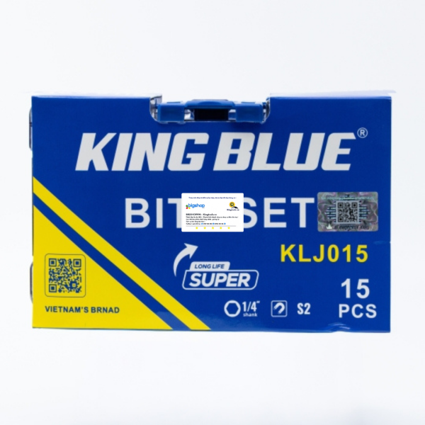 Bộ mũi khoan 15 món KingBlue KLJ015