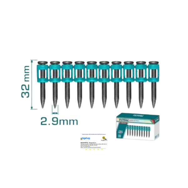 Bộ 10 đinh bê tông 32mm TOTAL TAC02321