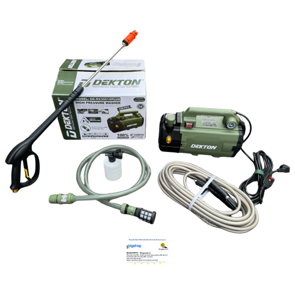 Máy xịt rửa xe mini DEKTON DK-RX3001XPLUS, CS 1350W