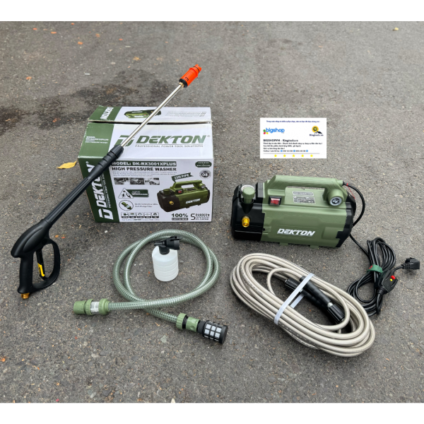 Máy xịt rửa xe mini DEKTON DK-RX3001XPLUS, CS 1350W