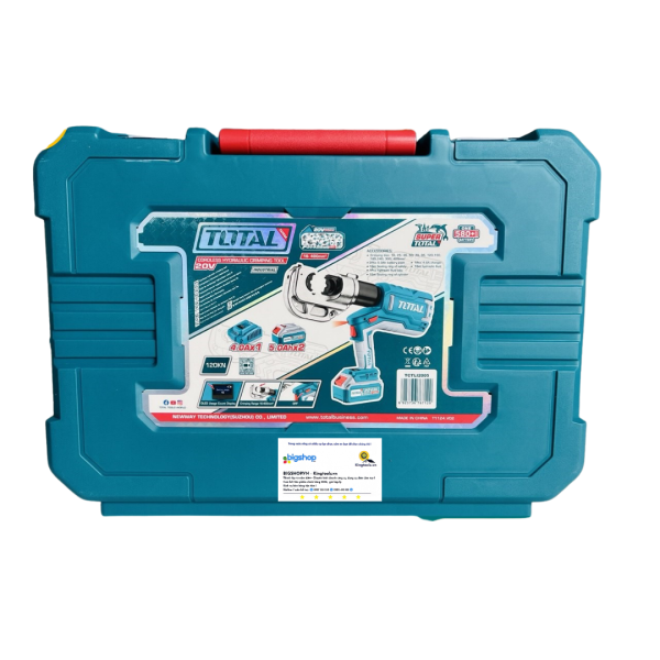 Máy ép cos thủy lực dùng pin Lithium 20V Total TCTLI2005